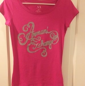 BN with Tags Armani T Shirt Hot Pink xxs with tag